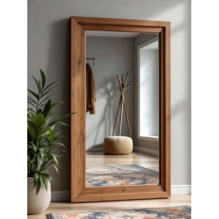 Solid Oak : Khung Gương Gỗ Sồi 80 x 120cm